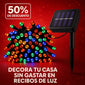 LUCES DE NAVIDAD CON PANEL SOLAR 20 METROS